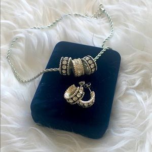 Montana Silversmith necklace and earring set